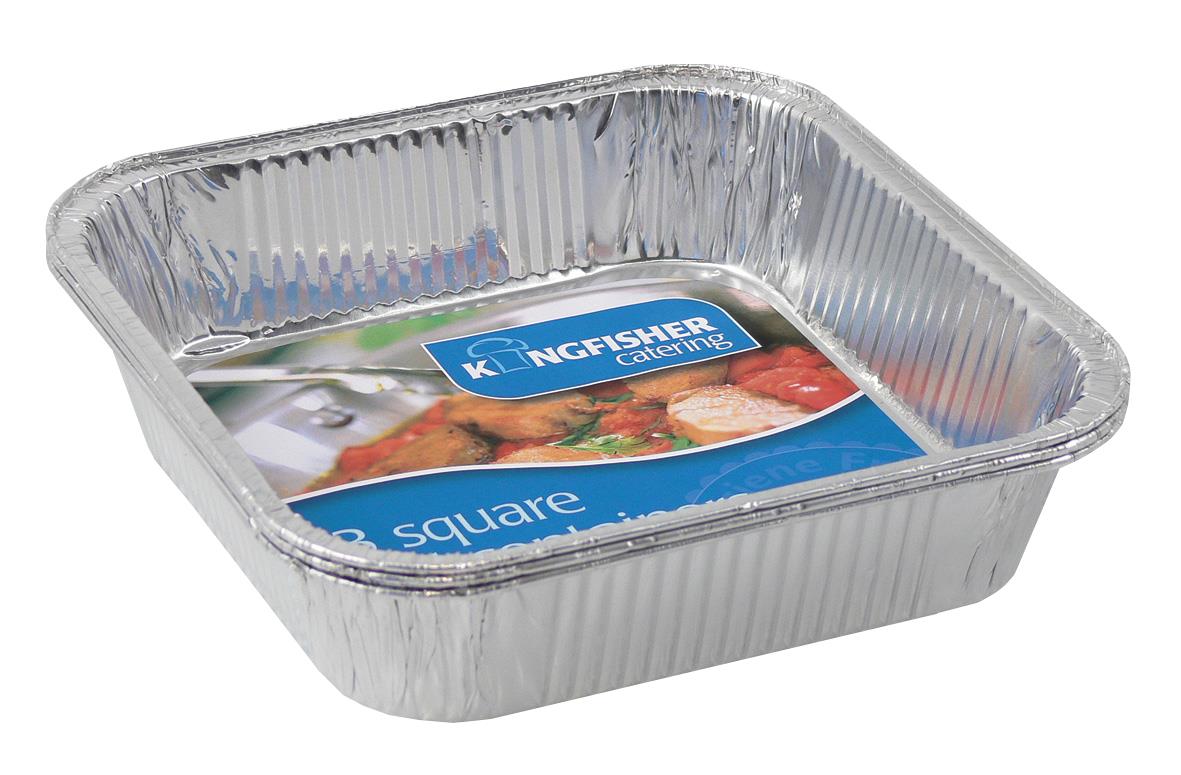 (image for) 8" ( 20cm ) Square Foil Roasting Trays